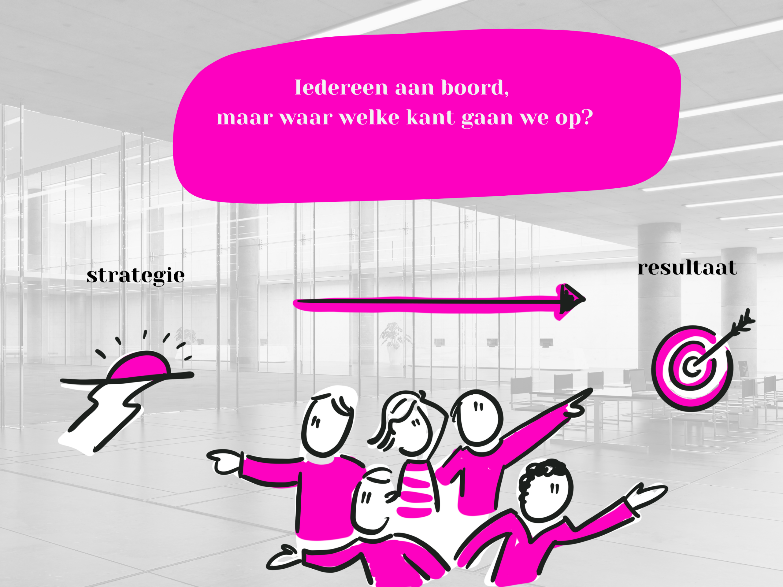 Allemaal dezelfde richting op?